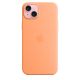 2. Silicone case with MagSafe sorbet orange iPhone 15 Plus