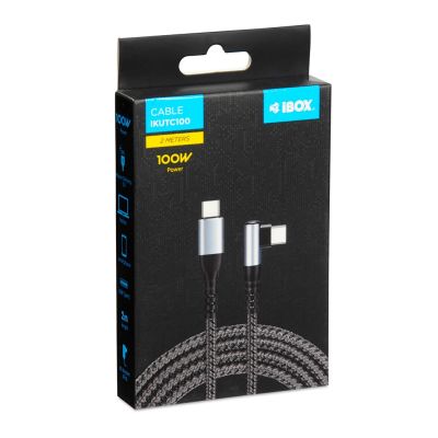 7. IBOX CABLE IKUTC100 USB-C PD100W 2M