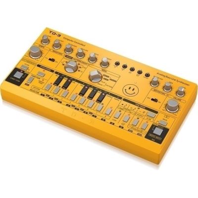 2. Behringer TD-3-AM Bassline Synthesizer Yellow