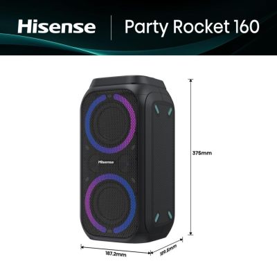 7. Hisense Party Rocket 160 Party Speaker Black 160W