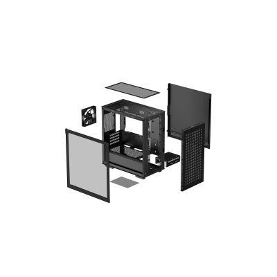 9. Deepcool CH370 Case Black (R-CH370-BKNAM1-G-1)