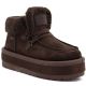 5. Waterproof women's snow boots with platform, brown Big Star UU274214