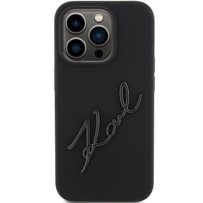 3. Karl Lagerfeld Silicone Karl Script case for iPhone 15 Pro - black