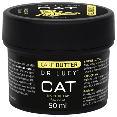 DR LUCY - CAT CARE BUTTER 50 ML NOURISHING CREAM BASED ON NATURAL OILS, SUPPORTS THE REGENERATION OF PAW PADS AND THE DAILY ACTIVITY OF THE CAT