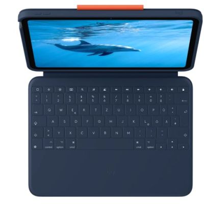 4. Logitech 920-011191 Smart Connector Mobile Keyboard Blue