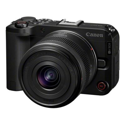 2. Canon 24.2 MP camera with image stabilization, ISO 32000, Wi-Fi, APS-C, black