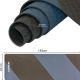 12. YOGA AND FITNESS MAT TPE ANTI-SLIP BLACK AND BLUE ENERO FIT