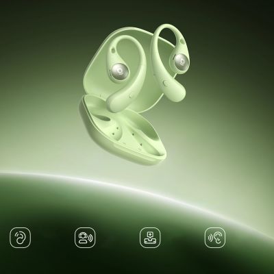 5. Baseus Eli Sport 2 OWS Wireless Headphones with Headband - Green
