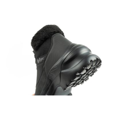 7. Lee Cooper women's winter hiking sports shoes, insulated, black, lace-up