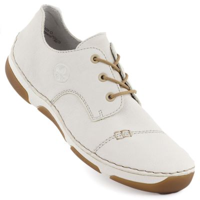 Rieker 55920-80 comfortable white women's shoes
