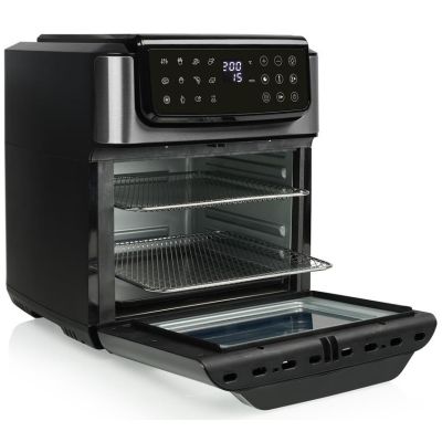 4. Tristar Heißluft-Ofen Kontrollleuchte Timerfunktion 12 l Single Autonomous 1800 W Hot Air Fryer Black, Stainless Steel