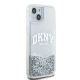 4. DKNY Liquid Glitter Big Logo case for iPhone 15 / 14 / 13 - white