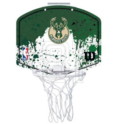 2. Wilson NBA Team Milwaukee Bucks Mini Hoop Basketball Backboard WTBA1302MIL