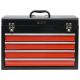 3. Yato YT-08874 Tool Box Stainless Steel Black, Red