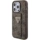 3. Guess Grip Stand 4G Triangle Strass case for iPhone 15 Pro - brown