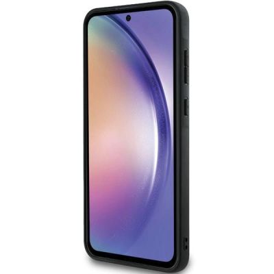 5. Hello Kitty Metal Logo Kitty Head case for Samsung Galaxy A55 - black