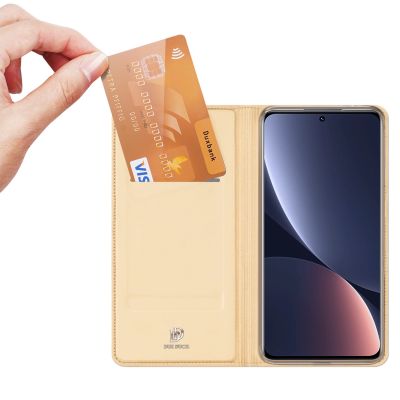 2. Dux Ducis Skin Pro Holster Cover Flip Cover for Xiaomi 12 Pro gold