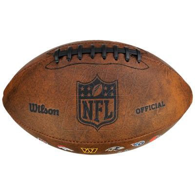 4. Wilson NFL Official Throwback 32 Team Logo Ball WTF1758XBNF32