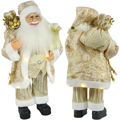 2. DECORATIVE SANTA CLAUS 60CM GOLDEN LED