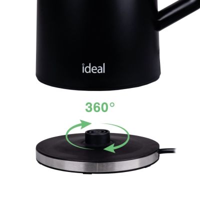 7. IDEAL KETTLE 1.7 L, STEEL BODY, POWER 1500 W, BLACK