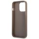 7. Guess 4G Triangle Logo Cardslot Case for iPhone 13 Pro / 13 - Brown