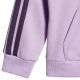 7. Kids' adidas Essentials Joggers 3-Stripes Hoodie Tracksuit Purple JV9856