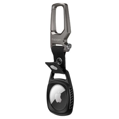 10. Spigen Rugged Armor Case for Apple AirTag - Matte Black