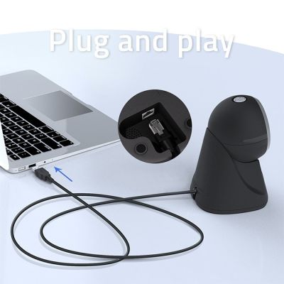 3. Qoltec Stationary Precision Barcode and QR Scanner 1D | 2D