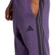 4. Men's adidas Essentials 3-Stripes Fleece Pants Purple JX0750