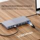 4. Unitek Triple USB4 40Gb/s Docking Station, 120W Power Supply
