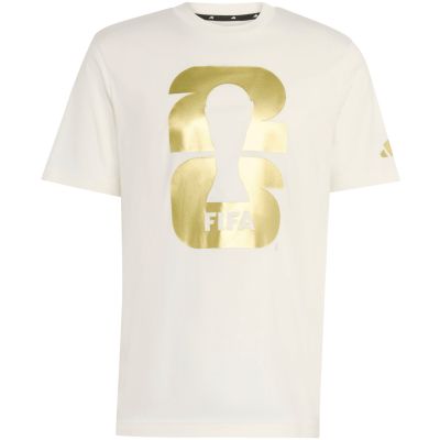 2. adidas FIFA World Cup 26 Official Emblem Men's T-Shirt White KB3703