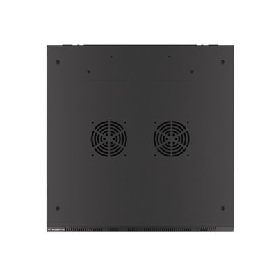 20. Lanberg WF01-6627-10B single-section cabinet (27U; 1300mm / 600mm / 600 mm; wall-mounted; Glass; 19''; black)