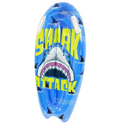 22. INFLATABLE SWIMMING BOARD 100X50CM SHARK 35017 BLUE
