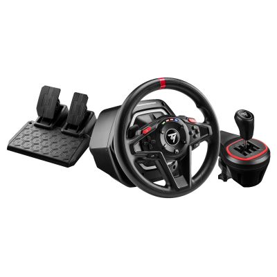 2. Thrustmaster T128 Shifter Pack, Wheel + Pedals, PC, Xbox, Handbrake Button, View Button, Settings Button, Directional Buttons, Menu Button, Share Button, Analog, 900°, Wired