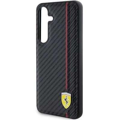 6. Ferrari Carbon Printed Line case for Samsung Galaxy S24 - black