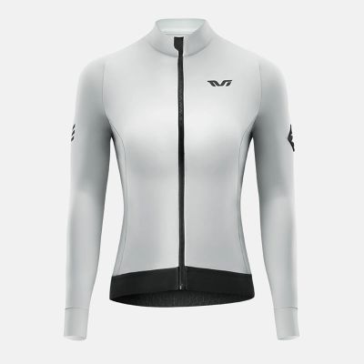 2. Rockbros YDWT006 TVI women's cycling jersey insulated autumn/winter L - white and gray