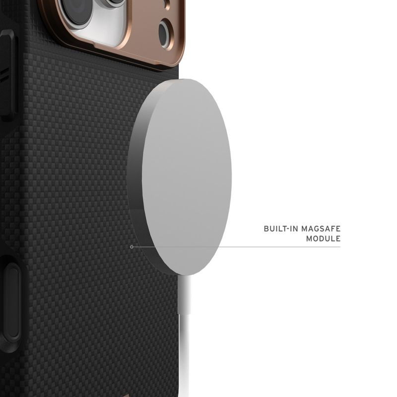 3. UAG Fibr Armr MagSafe - iPhone 17 Pro Max case compatible with MagSafe (kevlar graphite / bronze)