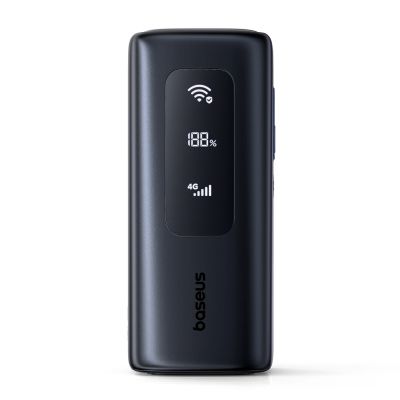 3. Baseus EnerGeek GX11 MiFi 20000mAh 67W Power Bank with Wi-Fi Function - Black