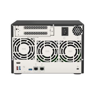 6. Qnap TVS-675-8G, Tower, 6 x 2.5"/3.5" SATA, Zhaoxin Kaixian KX-U6580 8C/8T, 8GB (1x 8GB) DDR4 SODIMM, 2 x 2.5GbE, Single PSU, 250W