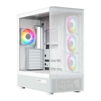 MODECOM VOLCANO AQ 300 ARGB MIDI CASE WHITE