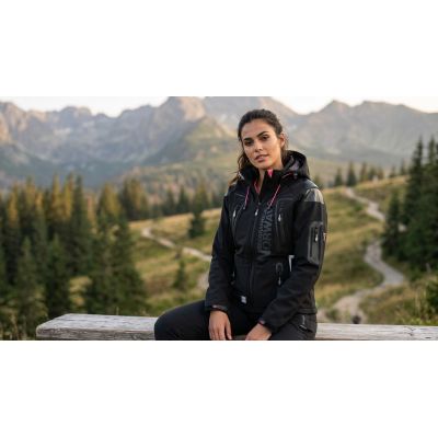 6. Women’s Softshell Jacket Geographical Norway TISLANDE LADY BLACK 007 (WU4016F/GN-BLACK)