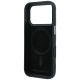 7. Karl Lagerfeld Grained Mono Resin Logo MagSafe Case for iPhone 17 Pro / 18 Pro - Black
