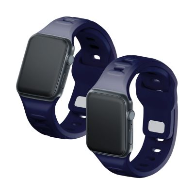 7. 3mk Silicone Watch Strap for Apple Watch 42 / 44 / 45 / 49 mm - blue