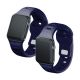 7. 3mk Silicone Watch Strap for Apple Watch 42 / 44 / 45 / 49 mm - blue