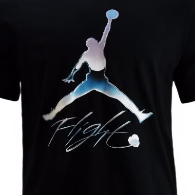3. Air Jordan Graphic Crew Flight Tee Men's Sports T-Shirt Black - DV8414-010