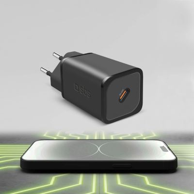 6. SBS TETRGAN1C65W 65W GaN Power Delivery Charger - Black