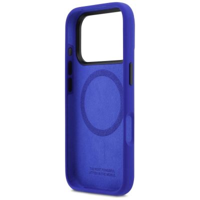 7. BMW M Silicon Vertical Logo MagSafe Case for iPhone 17 Pro - Navy Blue