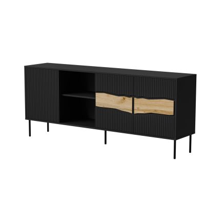 2. INSERTO 3D1W chest of drawers 190x40x80 black + LED