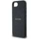 6. Guess PU Grained Classic Logo case with MagSafe for iPhone 16e - black