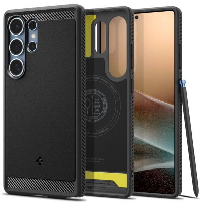 Spigen Rugged Armor Mag Case for Samsung Galaxy S25 Ultra - Black